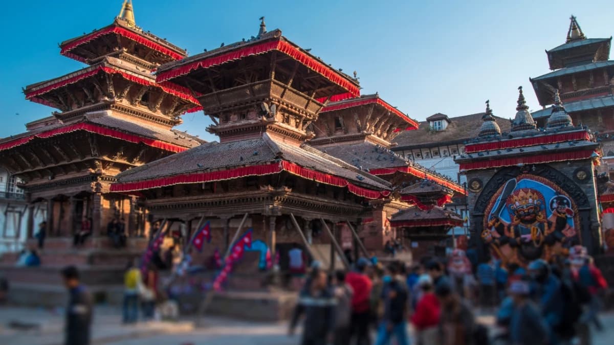 Kathmandu Durbar Square and kal Bhairab statue