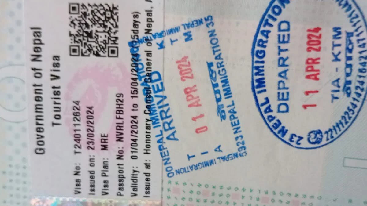Visa requirements for Nepal