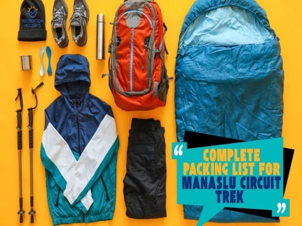 Complete packing List for Manaslu Circuit Trek