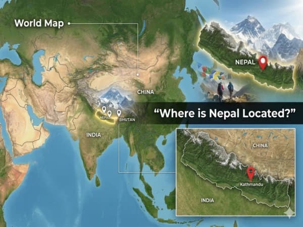 Where Is Nepal Located in asia and world thumbnail image