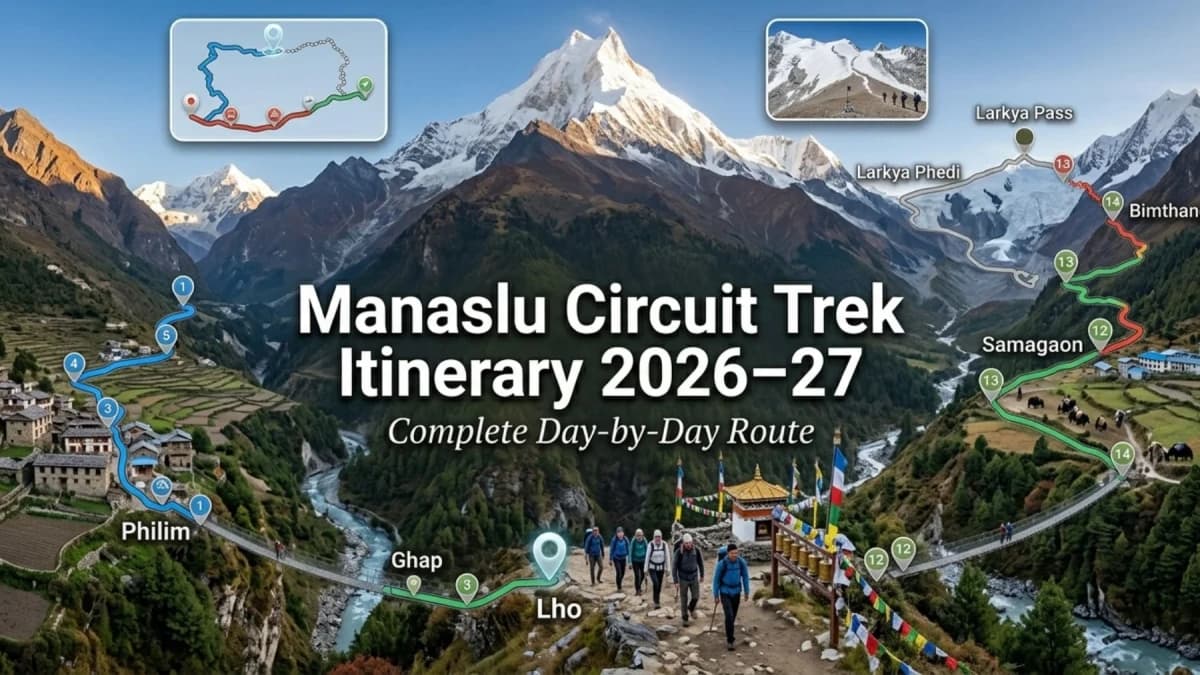 Manaslu Circuit Trek Itinerary