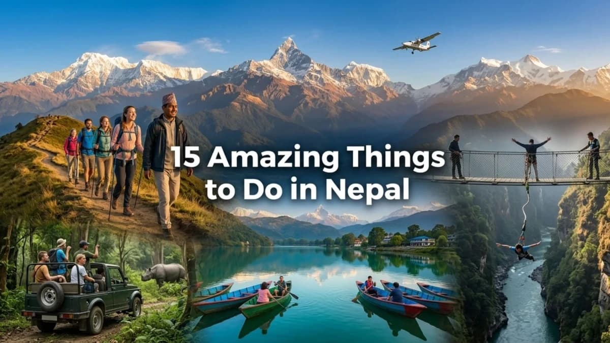 A picture showing 15 Amazing Things to do in Nepal