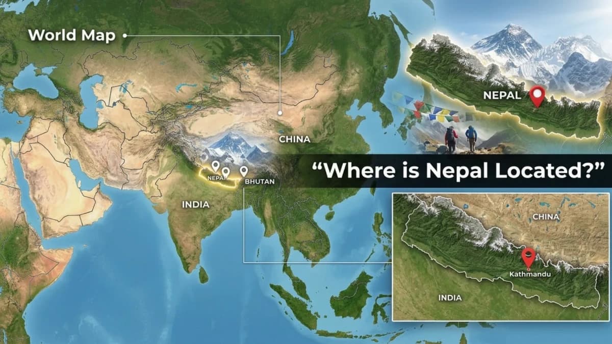Where Is Nepal Located in Asia and world map